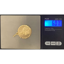 Load image into Gallery viewer, 18K Gold Pendant Jesus Christ Mother Mary Child Pendant Round 6.07 grams - Rafant