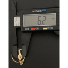 Load image into Gallery viewer, 18K Gold Pendant Round Circle Key - Rafant