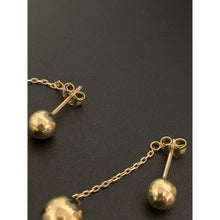 Load image into Gallery viewer, 18K Gold Earrings Balls Dangling 2.15 grams - Rafant
