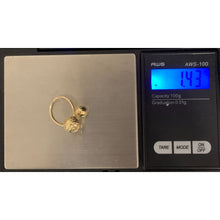 Load image into Gallery viewer, 18K Gold Ring Double Orbs Balls  1.43 grams Size 5 - Rafant