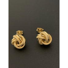 Load image into Gallery viewer, 18K Gold Earrings Stud Knot 2.15 grams - Rafant