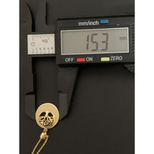 Load image into Gallery viewer, 18K Gold Necklace Chain Cable 15.75" with Tree of Life Pendant 2.28 grams - Rafant