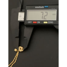Load image into Gallery viewer, 18K Gold Necklace Chain 18 inches Twisted Knot Pendant 1.46 grams - Rafant