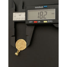 Load image into Gallery viewer, 18K Gold Pendant Round Saint Benedict Religious 1.92 grams - Rafant