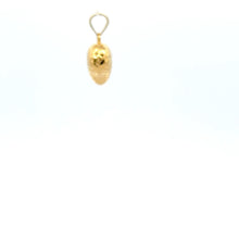 Load image into Gallery viewer, 18K Gold Pendant Heart Puffed Small Textured 0.58 grams - Rafant