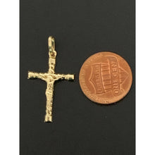 Load image into Gallery viewer, 18K Gold Pendant Cross 0.71 grams - Rafant