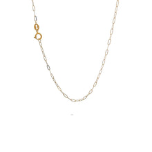 Load image into Gallery viewer, 18K Gold Necklace Chain 20 inches Paperclip 0.80 grams - Rafant