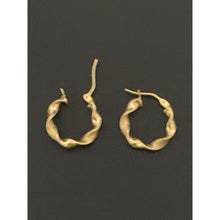 Load image into Gallery viewer, 18K Gold Earrings Hoops Loops Spiral - Rafant