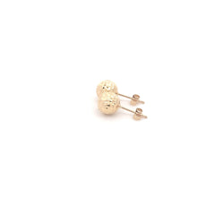 Load image into Gallery viewer, 18K Yellow Gold Earrings Stud Balls Textured 0.91 grams - Rafant
