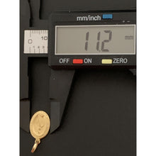 Load image into Gallery viewer, 18K Gold Pendant Oval Religious Mother Mary 1.05 grams - Rafant