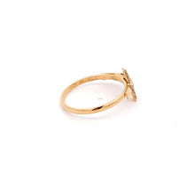 Load image into Gallery viewer, 18K Gold Ring Cross Jesus Christ Religious White Yellow Gold 1.52 grams Size 6 - Rafant