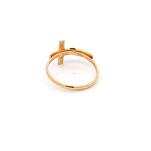 Load image into Gallery viewer, 18K Gold Ring Cross Jesus Christ Religious White Yellow Gold 1.52 grams Size 6 - Rafant