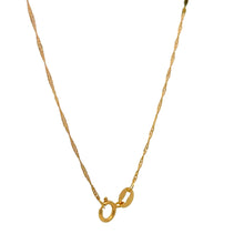 Load image into Gallery viewer, 18K Gold Necklace Chain 17.75" Pendant Dragon Good Luck 1.52 grams - Rafant