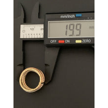 Load image into Gallery viewer, 18K Gold Ring Seven Days Tricolor White Yellow Rose 2.07 grams Size 6 - Rafant