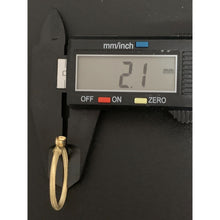 Load image into Gallery viewer, 18K Gold Earrings Hoops Loops with Pendant Set 2.66 grams - Rafant