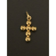 Load image into Gallery viewer, 18K Gold Pendant Cross Beaded 1.08 grams - Rafant