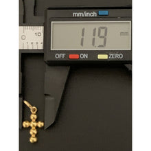 Load image into Gallery viewer, 18K Gold Pendant Cross Beaded 1.08 grams - Rafant