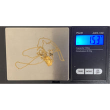 Load image into Gallery viewer, 18K Gold Necklace Chain 18 inches with Face of Jesus Pendant 1.53 grams - Rafant