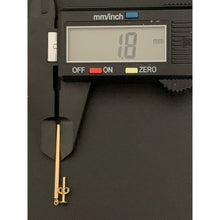 Load image into Gallery viewer, 18K Gold Earrings Bar Post Dangling 1 gram - Rafant