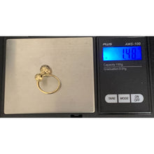 Load image into Gallery viewer, 18K Gold Ring Double Balls 1.48 grams Size 6 - Rafant