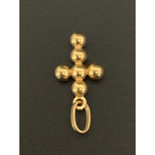 Load image into Gallery viewer, 18K Gold Pendant Cross Beaded 1.12 grams - Rafant