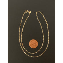 Load image into Gallery viewer, 18K Gold Necklace Chain Paperclips 18 inches 1.65 grams - Rafant