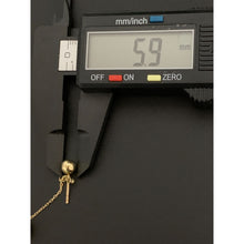 Load image into Gallery viewer, 18K Gold Earrings Dangling Polished Balls 2.18grams - Rafant