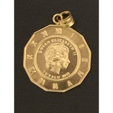 Load image into Gallery viewer, 18K Gold Pendant Angel Queen Elizabeth 2.75 grams - Rafant