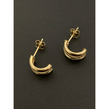 Load image into Gallery viewer, 18K Gold Earrings Stud Post 1.03 grams - Rafant