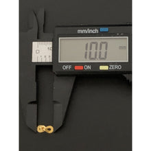 Load image into Gallery viewer, 18K Gold Earrings Stud Infinity Very Tiny 0.44 grams - Rafant