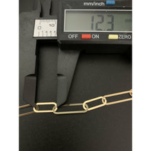 Load image into Gallery viewer, 18K Japan Gold Paperclips Chain Link Necklace 17.50 inches 4.95 grams - Rafant