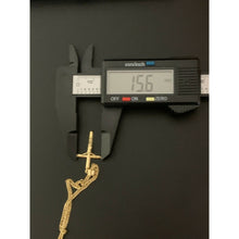 Load image into Gallery viewer, 18K Saudi Gold Necklace 18" Chain with Cross Pendant 3.83 grams - Rafant