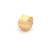 Load image into Gallery viewer, 18K Yellow Gold Ring Fortune Luck 1.89 grams Size 7.5 - Rafant