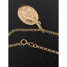 Load image into Gallery viewer, 18K Gold Necklace Chain 17.75 inches with Mother Mary Pendant 1.91 grams - Rafant