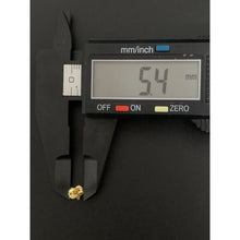 Load image into Gallery viewer, 18K Gold Earrings Stud Star Moon 1.13 grams Small - Rafant