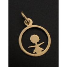 Load image into Gallery viewer, 18K Gold Pendant Swords Round Circle 1.37 grams - Rafant