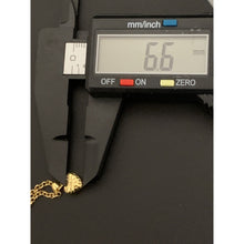 Load image into Gallery viewer, 18K Gold Bracelet Rolo Chain 7.5 inches with Puffed Heart Charm 1.51 grams - Rafant