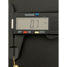 Load image into Gallery viewer, 18K Gold Bracelet Rolo Chain With Heart Charms 7.25 inches - Rafant