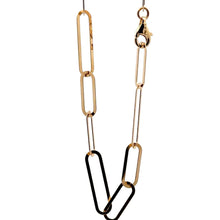 Load image into Gallery viewer, 18K Gold Bracelet Paperclips Chain Link Size 7.25 inches Fine Jewelry - Rafant