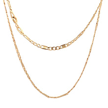 Load image into Gallery viewer, 18K Yellow Gold Necklace Chain Figaro 19.75 inches 3.83 grams - Rafant