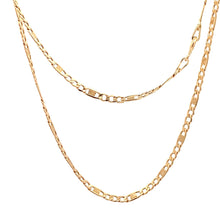 Load image into Gallery viewer, 18K Yellow Gold Necklace Chain Figaro 19.75 inches 3.83 grams - Rafant