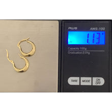 Load image into Gallery viewer, 18K Gold Earrings Hoops Loops Small 1.13 grams - Rafant
