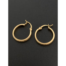 Load image into Gallery viewer, 18K Gold Earrings Hoops Loops Small 1.58 grams - Rafant