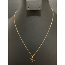 Load image into Gallery viewer, 18K Gold Necklace Chain 17 inches plus 1 inch extension with Stethoscope Pendant 1.81 grams - Rafant