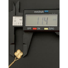 Load image into Gallery viewer, 18K Gold Necklace Centered Flower Pendant 16 inches 2.38 grams - Rafant