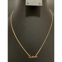 Load image into Gallery viewer, 18K Gold Necklace Chain Wish Cubic Zirconia 17 inches 1 inch extension 2.51 grams - Rafant
