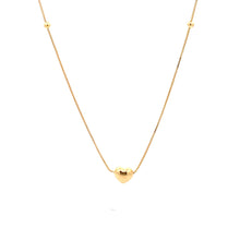 Load image into Gallery viewer, 18K Yellow Gold Necklace Chain Pendant Heart 1.58 grams 18 inches - Rafant