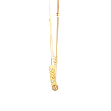 Load image into Gallery viewer, 18K Yellow Gold Necklace Chain Box 17.5 inches Tube Pendant 1.80 grams - Rafant