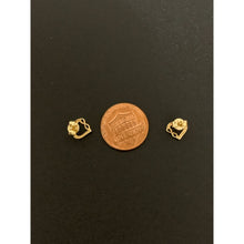 Load image into Gallery viewer, 18K Gold Earrings Stud Heart Infinity 1.24 grams - Rafant
