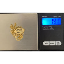 Load image into Gallery viewer, 18K Gold Necklace Chain 17.75 inches with Mother Mary Pendant 1.91 grams - Rafant